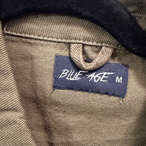 Blue age Women's Olive Green Jean Jacket - Picture 2 of 4